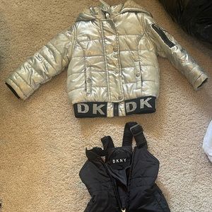 DKNY 2 piece snowsuits size 12 month